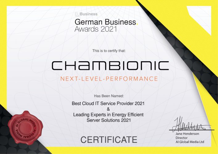 EU BUSINESS 2021 GERMAN Certificate German Business Awards Zertifikat